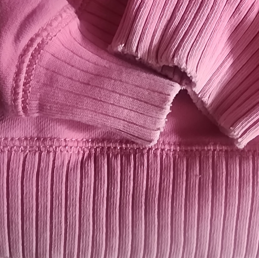 American Eagle Outfitters Pink Distressed Lived-In Sweatshirt - Picture 4 of 5